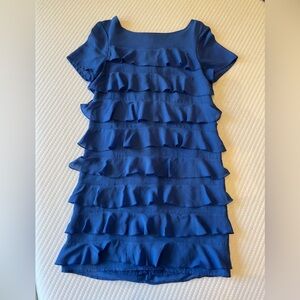 Short sky blue H&M dress suitable to dress up or down.